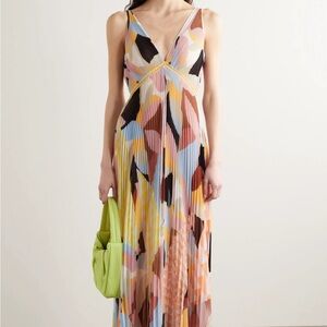 Self portrait pleated gown